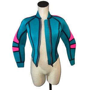 Bare made in Canada Women’s Scuba Diving Jacket size 12 Neoprene Zip Up